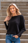 THE PERFECT CASHMERE BLEND SWEATER, Black  (IN STOCK!)
