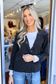 Black Short Tie Waist Jacket