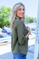MOA COLLECTION - Casual Open Front Draped Solid Blazer Jacket, Olive
