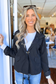 Black Short Tie Waist Jacket