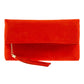 JNBFASHION.COM - Faux Micro Suede Foldover Clutch