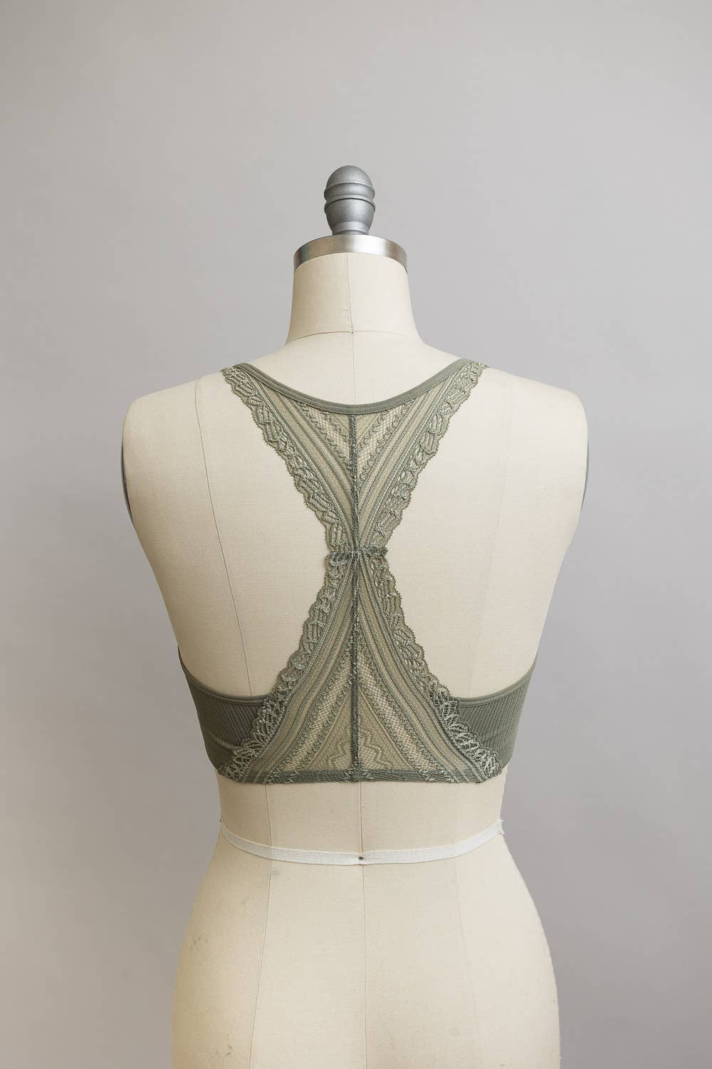 Leto Accessories -  Lace Racerback Bralette - Romantic/Whimsical Design
