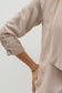 Blu Pepper - 3/4 ROUCHED SLEEVE BLAZER