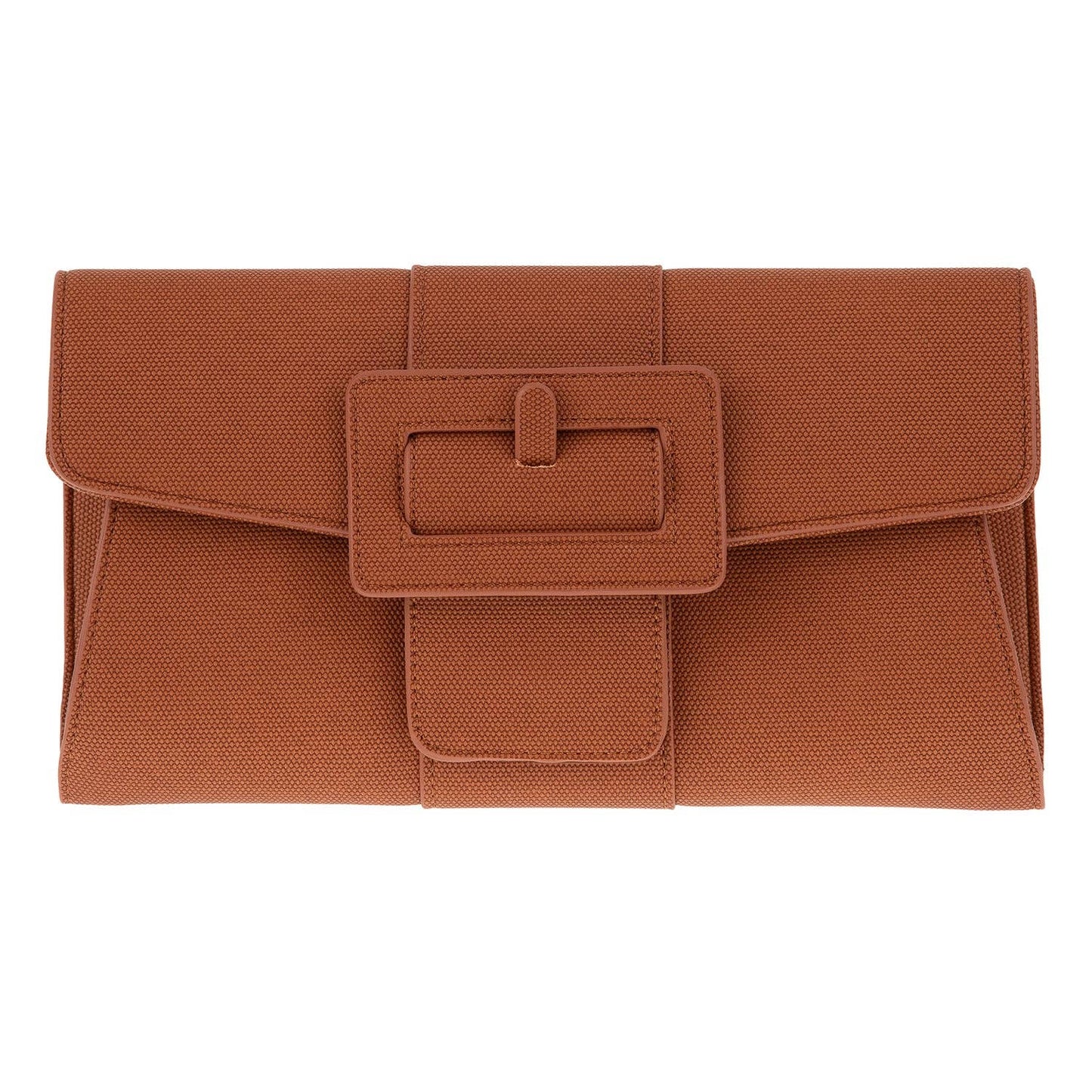 JNBFASHION.COM - Synthetic Leather Belted Envelope Clutch