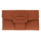 JNBFASHION.COM - Synthetic Leather Belted Envelope Clutch