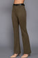 Active Basic | Active USA - Semi Flare Ponte Pants with Leather Belt