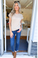 Blu Pepper - EYELET DETAIL SWEATER KNIT TOP