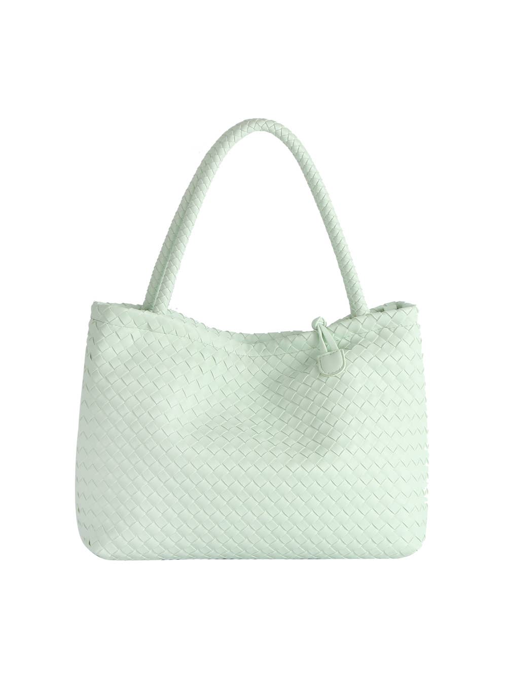 HR CORP - Ecostitch USA Women's Woven Shoulder Bag with Gold Accent