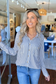 Blu Pepper - STRIPE COLLARED LONG SLEEVE BUTTON DOWN SHIRT, Black