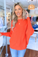 THE PERFECT CASHMERE BLEND SWEATER, Orange  (IN STOCK!)