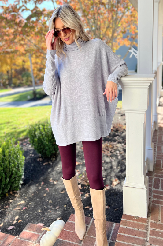 Wish You Were Here Tunic, H Grey  (SHIPS IN 1-2 WEEKS) Black