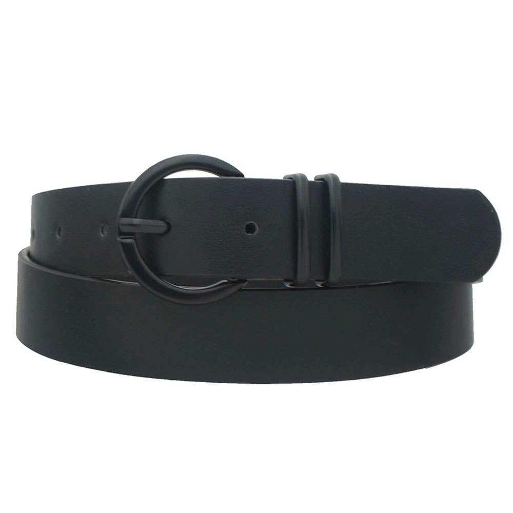 anbfashion - COLOR COATED CIRCLE LOOP BUCKLE BELT IW-28898