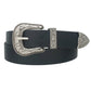 anbfashion - Floral Embossed Western Buckle Women's Belt