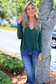 HYFVE - Draped Long Sleeve Surplice Top