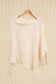 LÉA & LUC - ASYMETRICAL CASHMERE BLEND SWEATER (SHIPS IN 3-4 WEEKS)