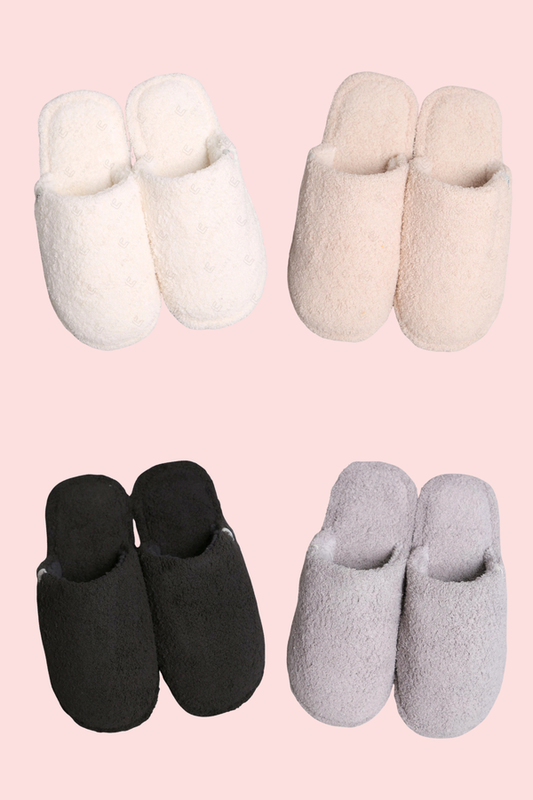 Comfy Luxe, Slippers, OG Solid Closed Toe, Multiple Colors (SHIPS IN 1-2 WEEKS)