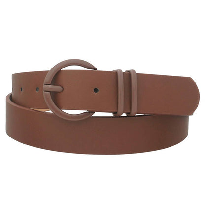 anbfashion - COLOR COATED CIRCLE LOOP BUCKLE BELT IW-28898