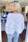 Open Knit Loose Knit Dolman Sweater, White  (SHIPS IN 1-2 WEEKS)