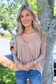 HYFVE - Draped Long Sleeve Surplice Top
