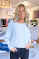 THE PERFECT CASHMERE BLEND SWEATER, Light Grey  (IN STOCK!)