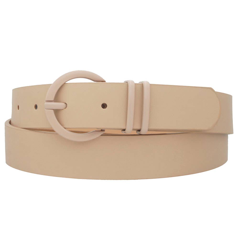 anbfashion - COLOR COATED CIRCLE LOOP BUCKLE BELT IW-28898