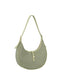 HR CORP - Calin collection Canvas Vegan Leather Crescent Shoulder bag