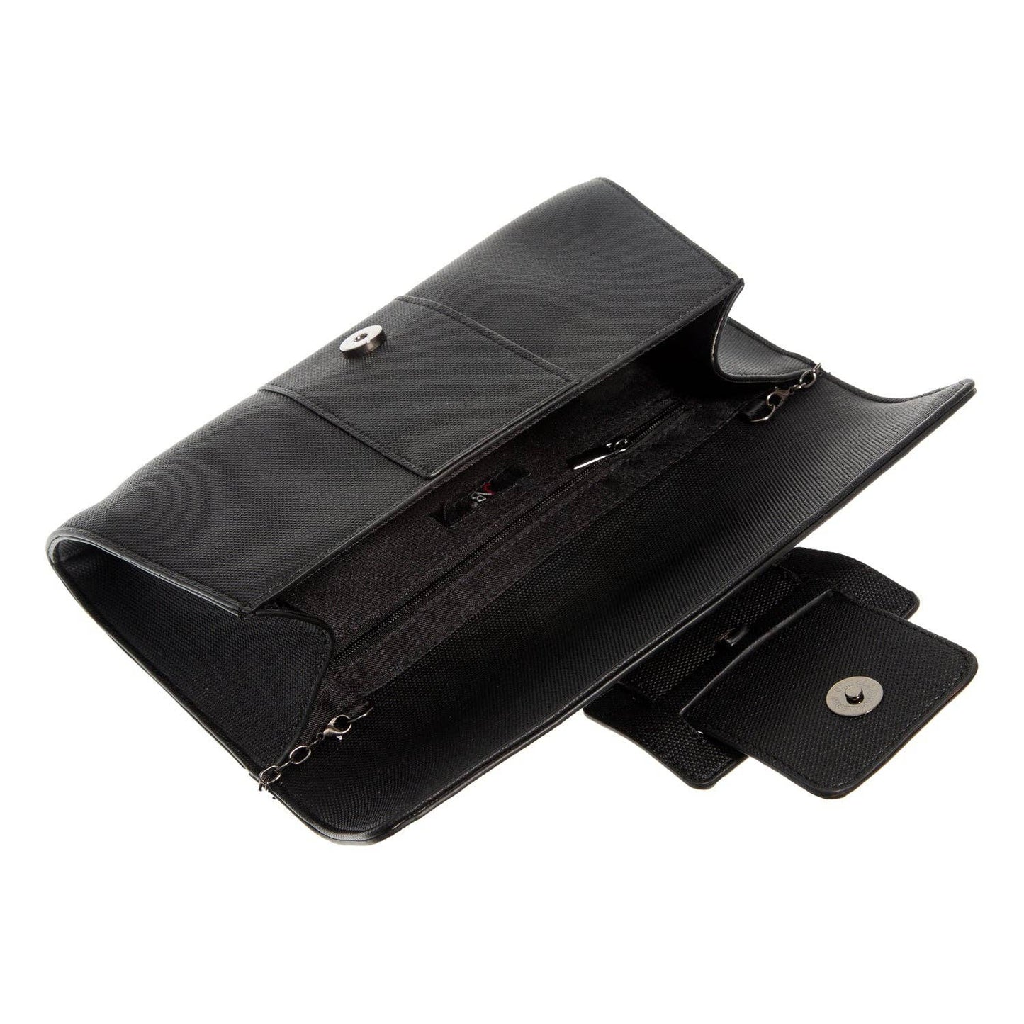 JNBFASHION.COM - Synthetic Leather Belted Envelope Clutch