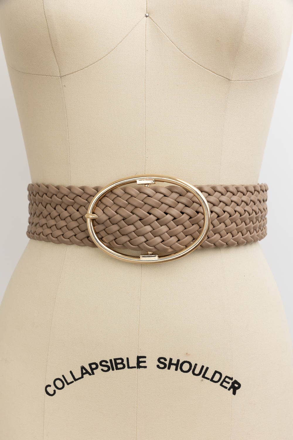 Leto Accessories - Wide Braided Belt – Great for Dresses & Casual Outfits