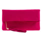 JNBFASHION.COM - Faux Micro Suede Foldover Clutch
