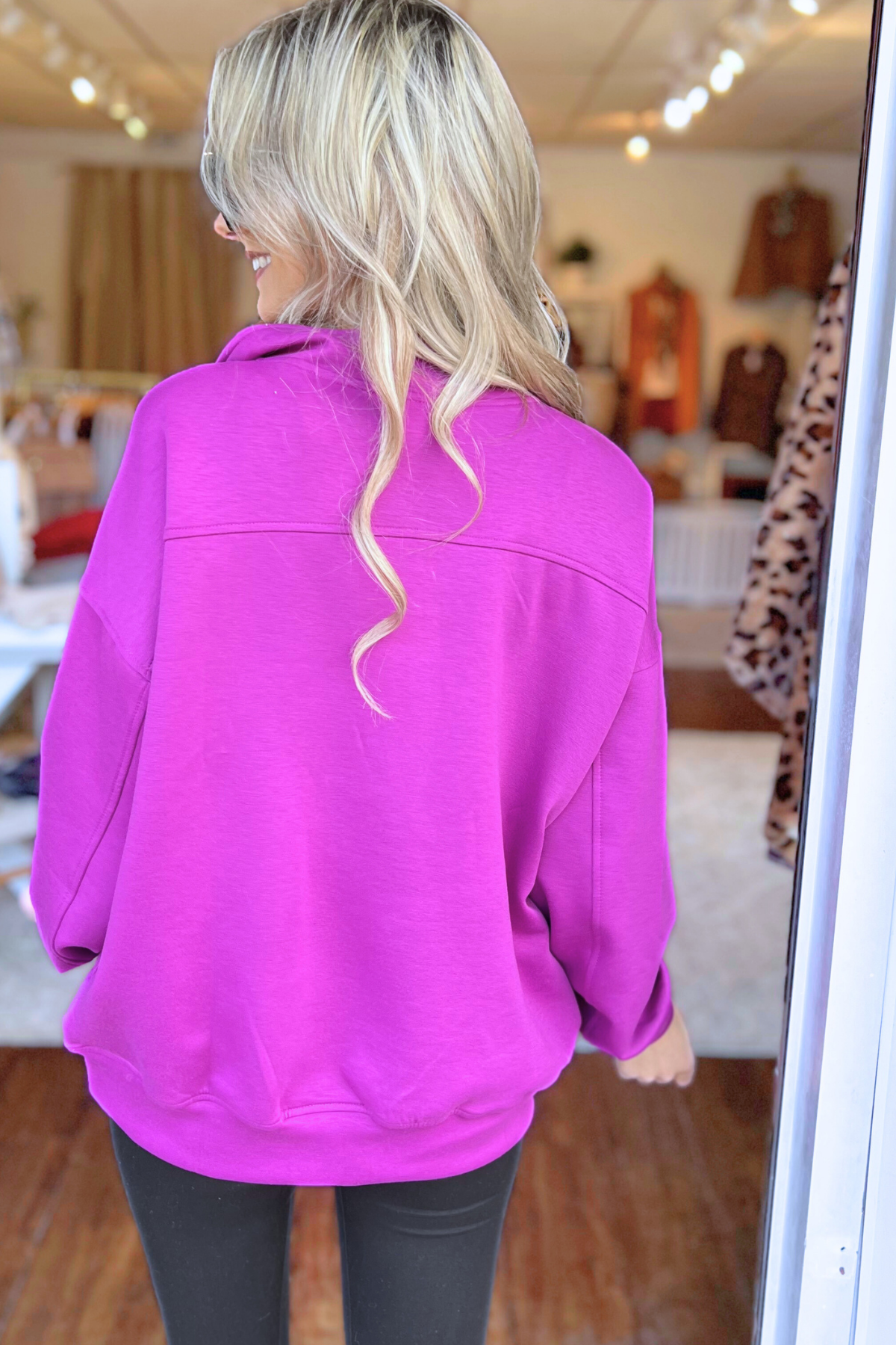 SCUBA - Half Zip Pullover, PLUM (SHIPS IN 2-3 WEEKS)