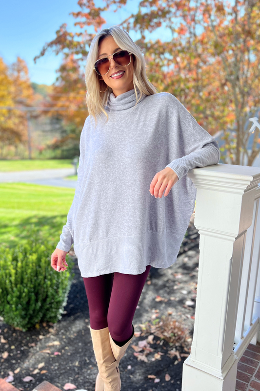 Wish You Were Here Tunic, H Grey  (SHIPS IN 1-2 WEEKS) Black
