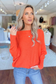 THE PERFECT CASHMERE BLEND SWEATER, Orange  (IN STOCK!)