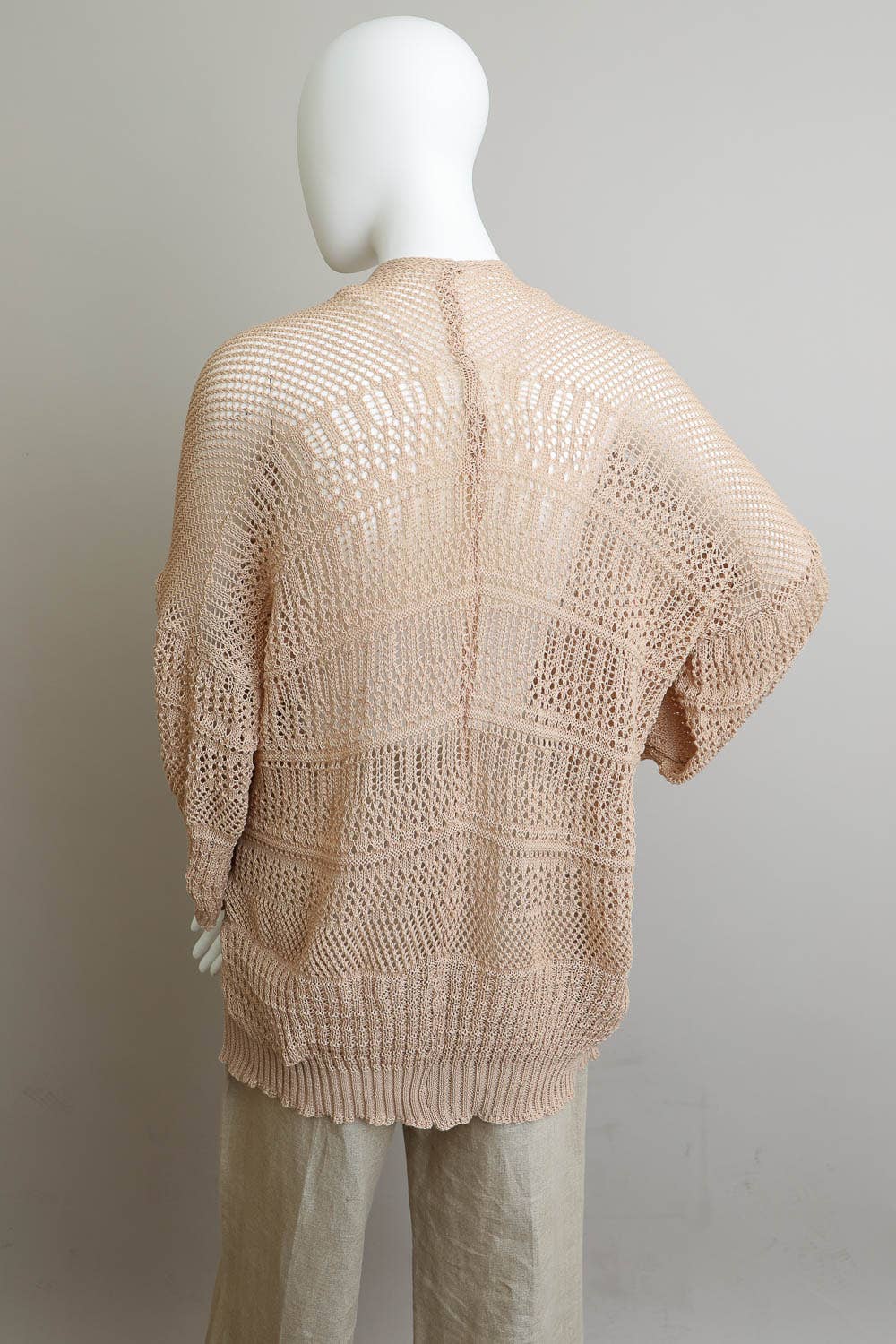 Leto Accessories - Relaxed Fit Boutique Cardigan | Fashionable Netted Knit 🌟