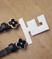 anbfashion - Duo Slim Simple Chic Clover Flower Buckle Leather Belt Set