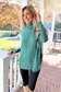 Wish You Were Here Tunic, Dk Green  (SHIPS IN 1-2 WEEKS) Dk Green