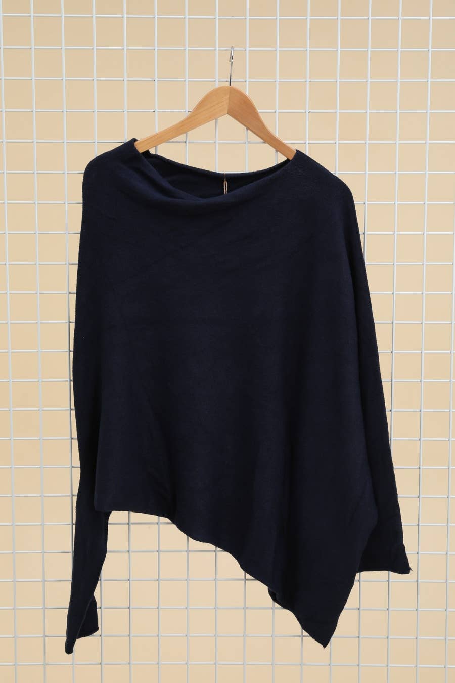 LÉA & LUC - ASYMETRICAL CASHMERE BLEND SWEATER (SHIPS IN 3-4 WEEKS)