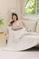 Comfy Luxe Solid Knit Blanket, OG Leo Print, Beige (SHIPS IN 1-2 WEEKS)