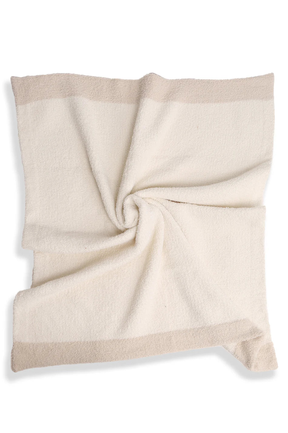 Comfy Luxe Children's Knit Blanket, Solid, Ivory (SHIPS IN 1-2 WEEKS)