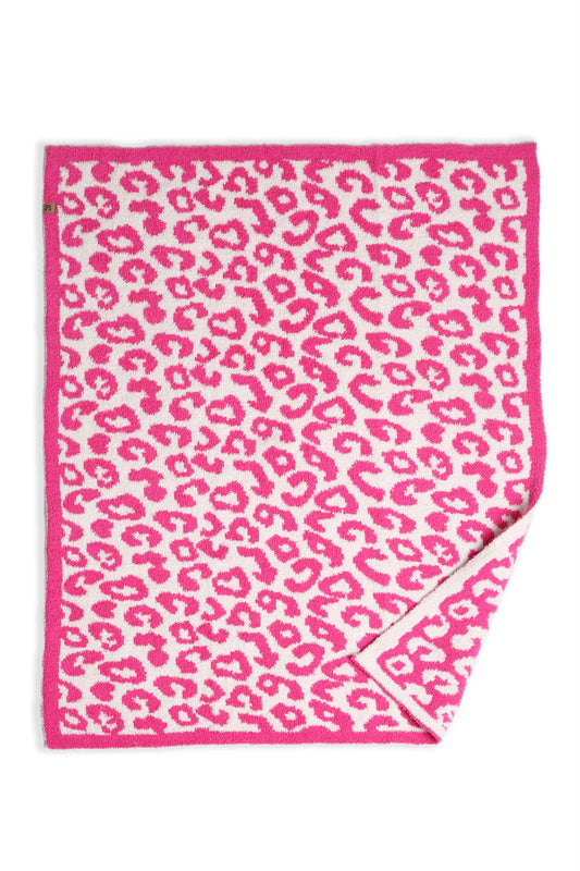 Comfy Luxe Children's Knit Blanket, OG Leo, Hot Pink (SHIPS IN 1-2 WEEKS)