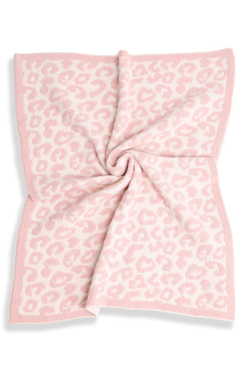 Comfy Luxe Children's Knit Blanket, OG Leo, Lt Pink (SHIPS IN 1-2 WEEKS)