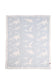 Comfy Luxe Children's Knit Blanket, Dinosaur Multiple Blue (SHIPS IN 1-2 WEEKS)