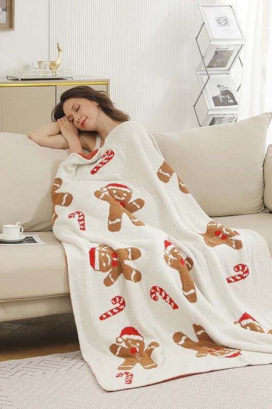 Comfy Luxe Solid Knit Blanket, Gingerbread (SHIPS IN 1-2 WEEKS)