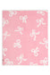 Comfy Luxe Children's Knit Blanket, Coquette Bow, Pink (SHIPS IN 1-2 WEEKS)