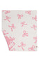 Comfy Luxe Children's Knit Blanket, Coquette Bow, Pink (SHIPS IN 1-2 WEEKS)