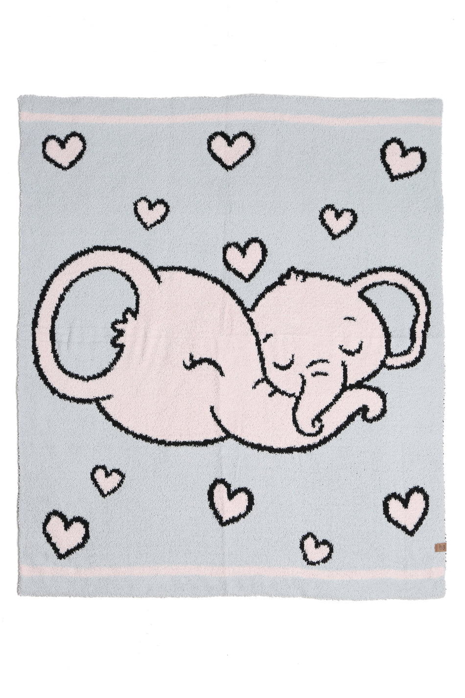 Comfy Luxe Children's Knit Blanket, Elephants (SHIPS IN 1-2 WEEKS)