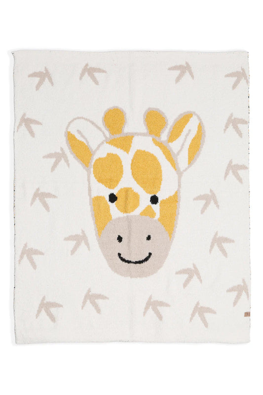Comfy Luxe Children's Knit Blanket, Giraffe (SHIPS IN 1-2 WEEKS)