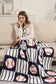 Comfy Luxe Solid Knit Blanket, Baseball Checkered (SHIPS IN 1-2 WEEKS)
