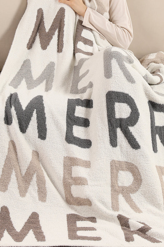 Comfy Luxe Solid Knit Blanket, Merry (SHIPS IN 1-2 WEEKS)