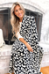 Comfy Luxe Solid Knit Blanket, OG Leo Print, Black/White (SHIPS IN 1-2 WEEKS)