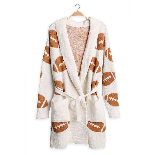 Comfy Luxe Football Robe (SHIPS IN 1-2 WEEKS)